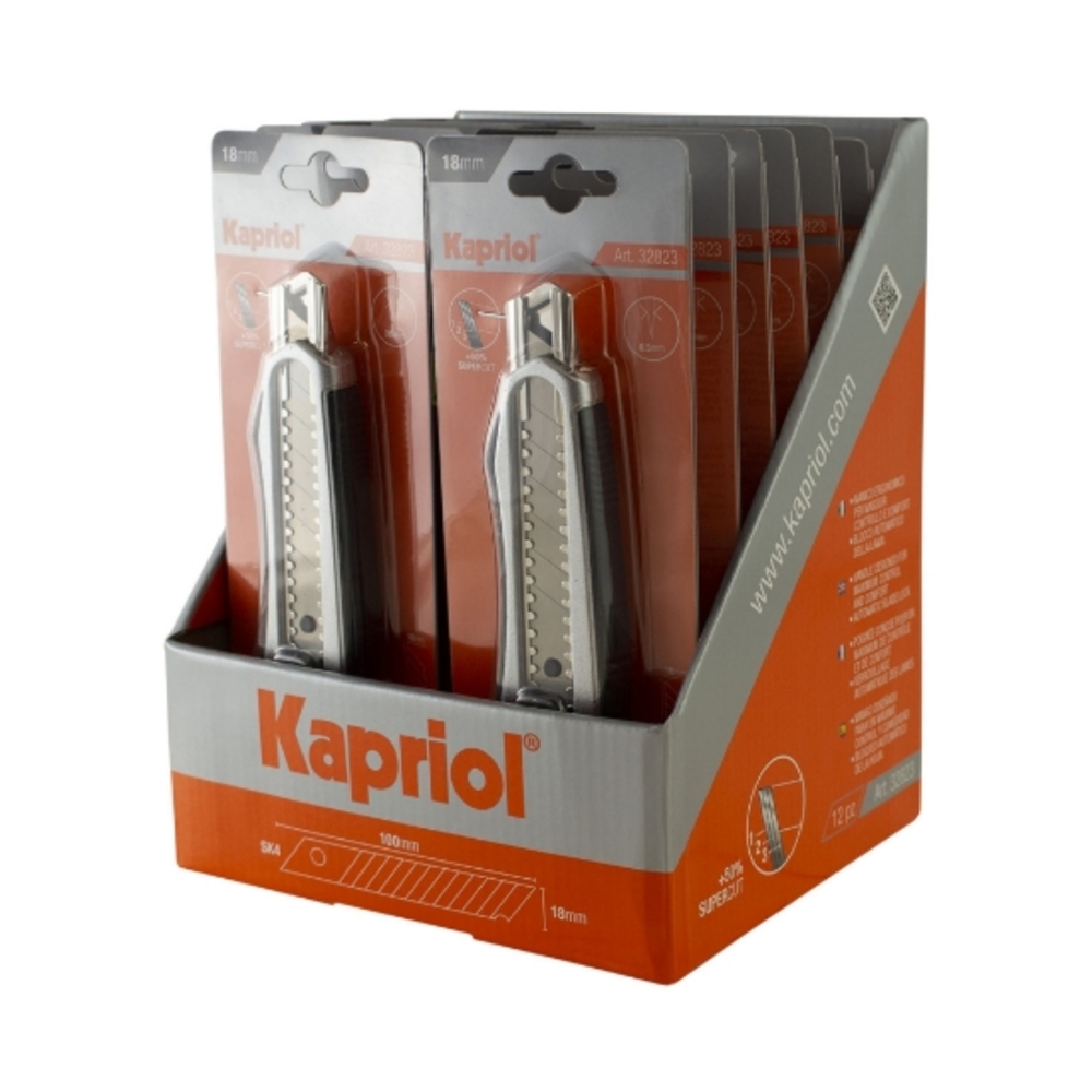 CUTTER ACIER LAME 18MM COUP. - KAPRIOL - 32823