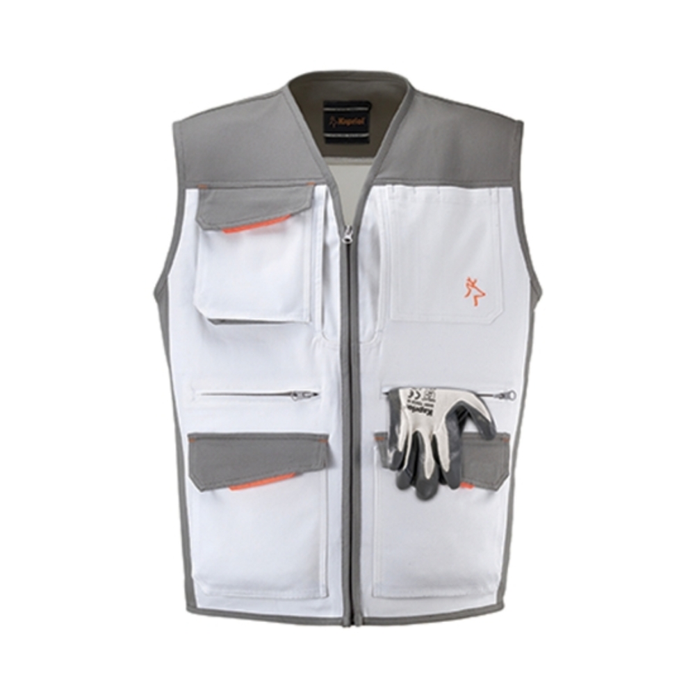GILET PAINT INDUSTRY BLANC - KAPRIOL