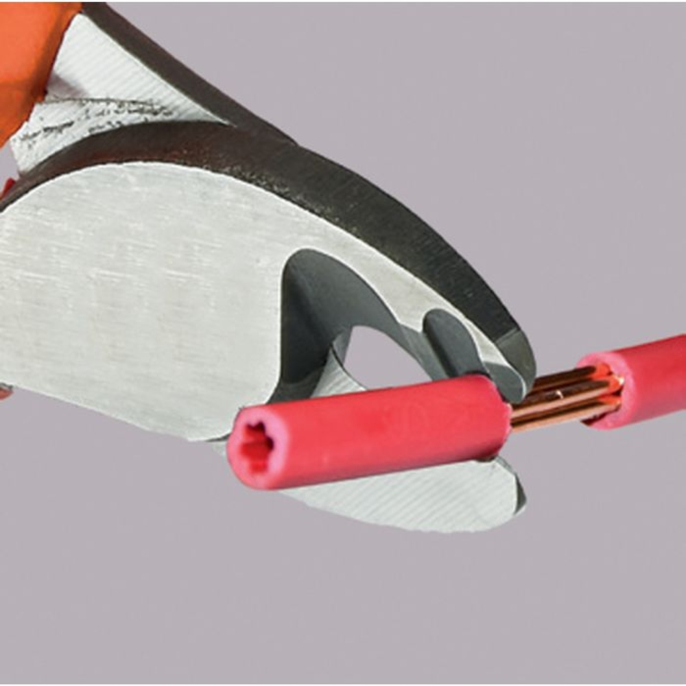 Pince coupe-câble isolée type téléreport L165 mm ouverture 12 mm KS TOOLS - 112.4278