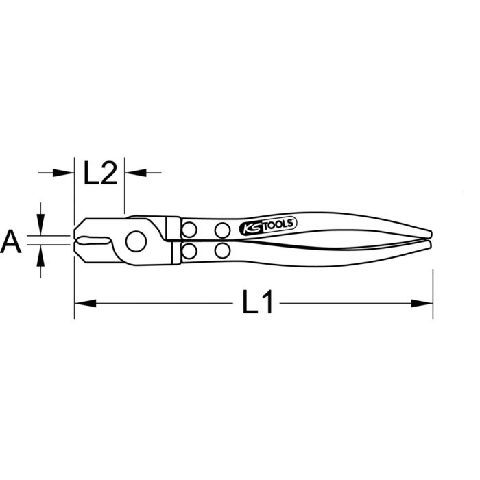 Pince à collier à recouvrement pour soufflets de cardan KS TOOLS - 115.1039