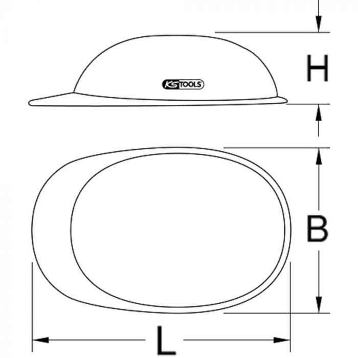 Casque de protection isolé blanc KS TOOLS - 117.0020