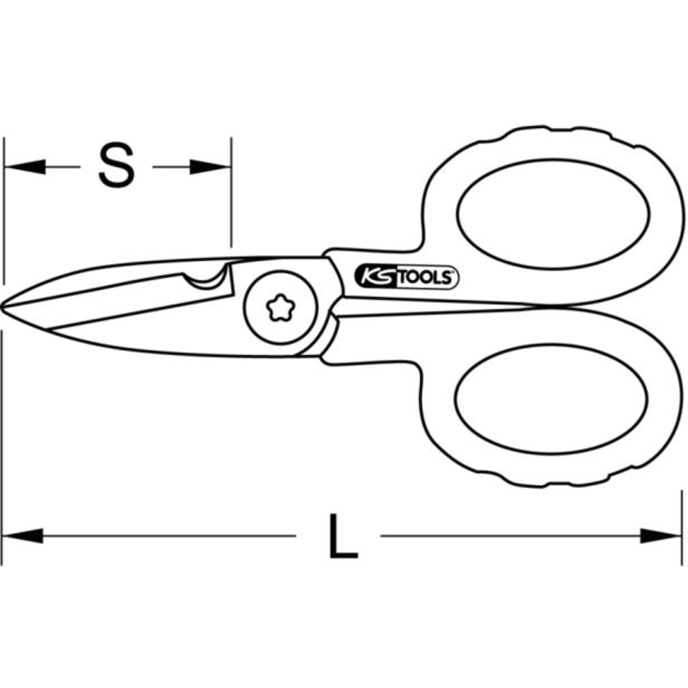 Ciseau universel 143 mm KS TOOLS - 118.0013