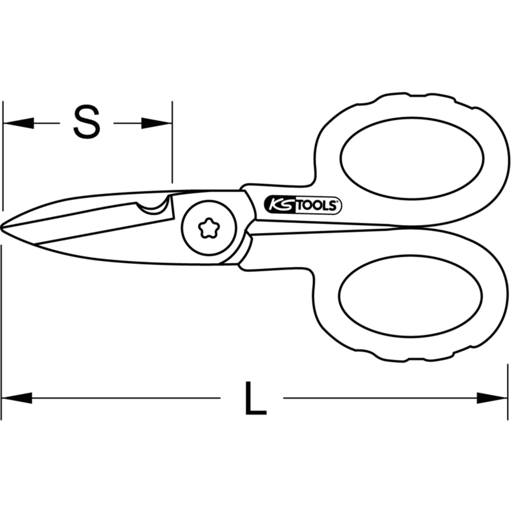 Ciseau universel 143 mm KS TOOLS - 118.0013