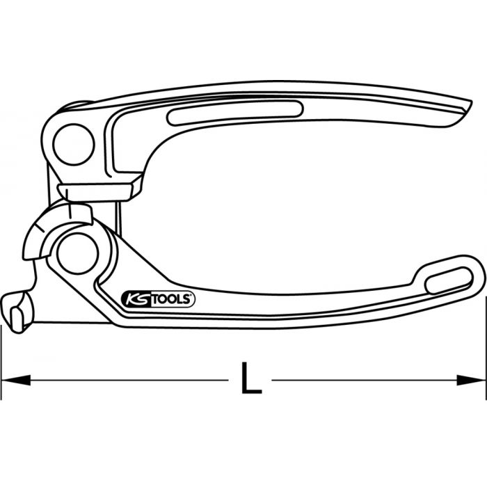 Mini pince à cintrer jusqu'à 90° KS TOOLS - 120.1050