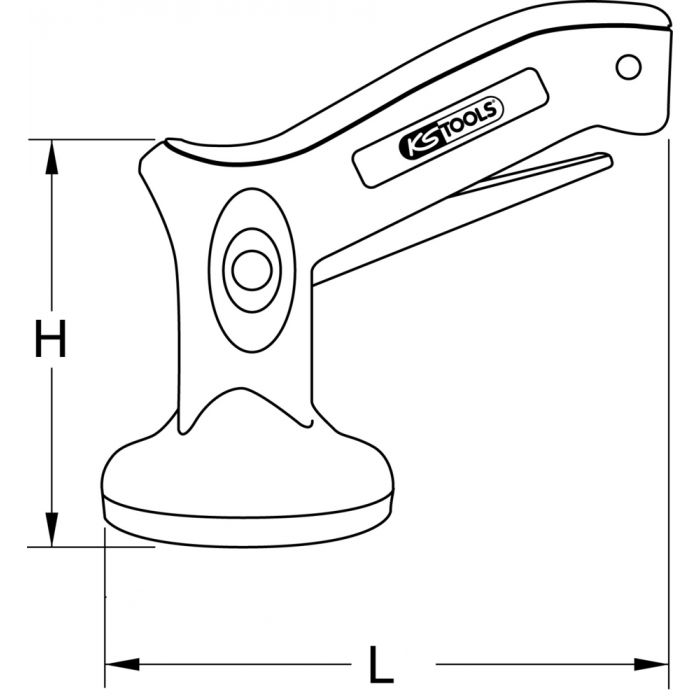 Mini-ventouse - 8 kg KS TOOLS - 140.1015