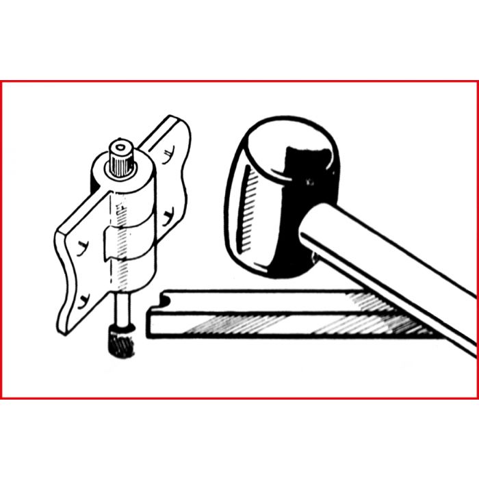 Jeu d'outils pour démontage de charnières de porte 4 pièces KS TOOLS - 140.2190