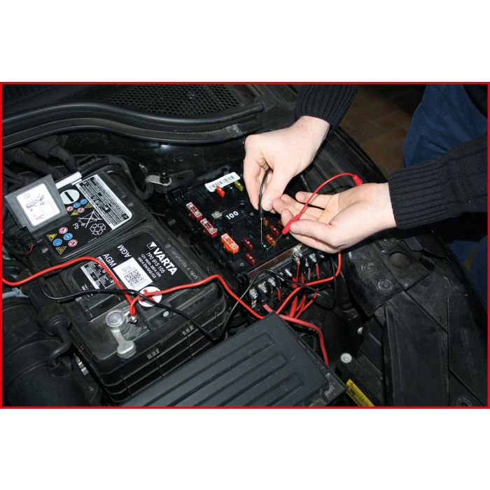 Coffret de câbles de mesure et de test pour diagnostic 12/24 V 92 pcs KS TOOLS - 150.0950