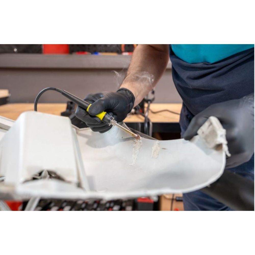 Station de soudage plastique à air chaud 2 en 1 avec fer à souder - KS TOOLS - 150.1015F