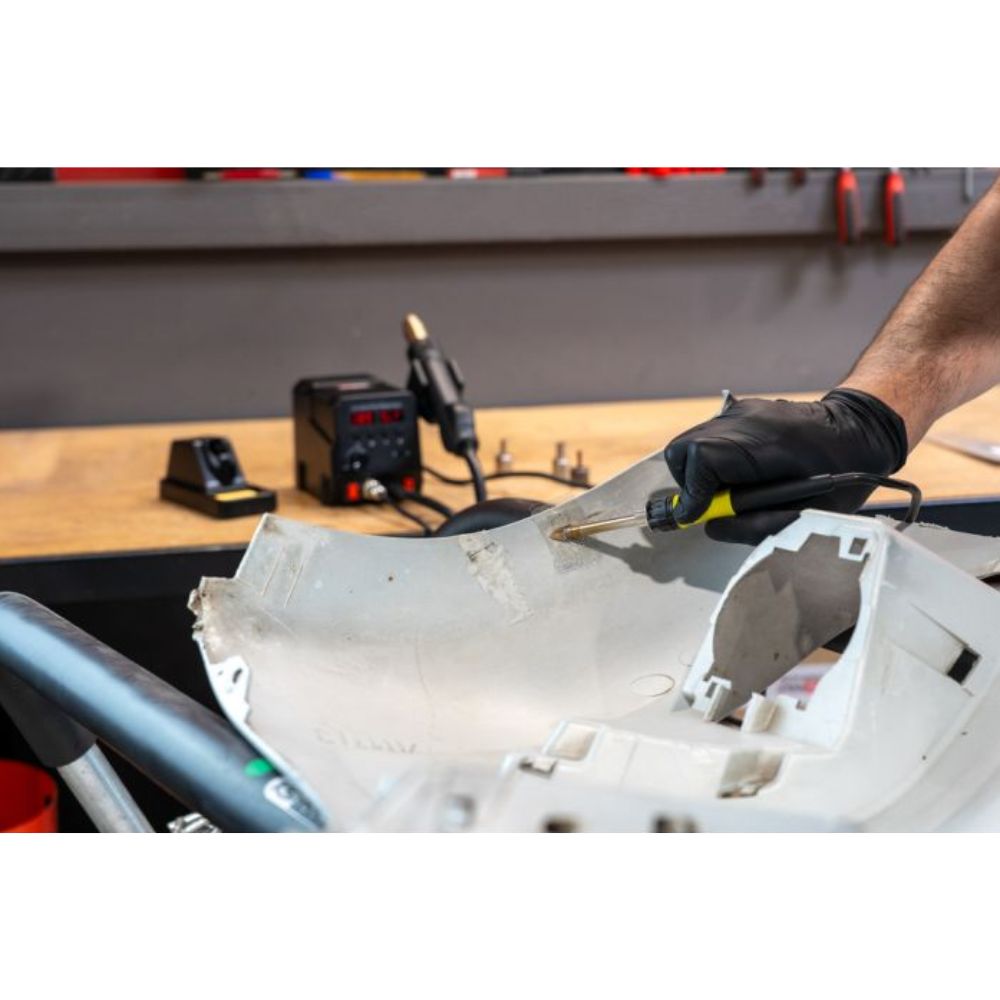 Station de soudage plastique à air chaud 2 en 1 avec fer à souder - KS TOOLS - 150.1015F