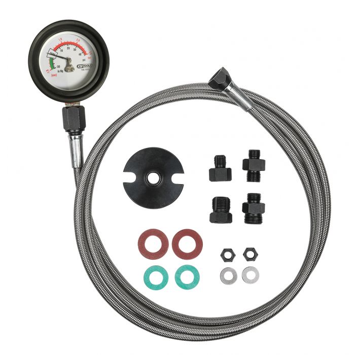 Appareil de contrôle de pression de gaz d'échappement de-1 jusqu'à +3 bars KS TOOLS - 150.1523