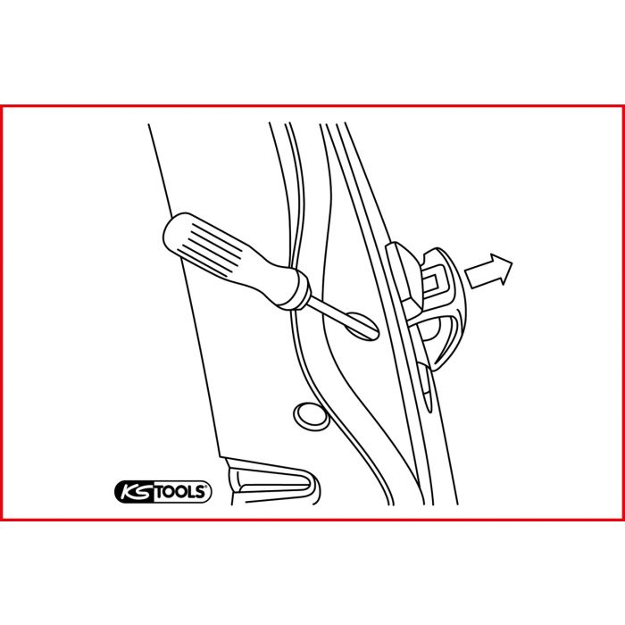 Outil de démontage de poignées de porte KS TOOLS - 150.1609