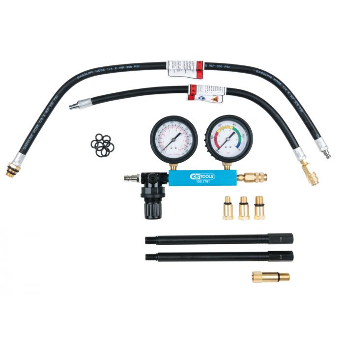 Coffret testeur de perte de pression de cylindre 9 pièces KS TOOLS - 150.1780