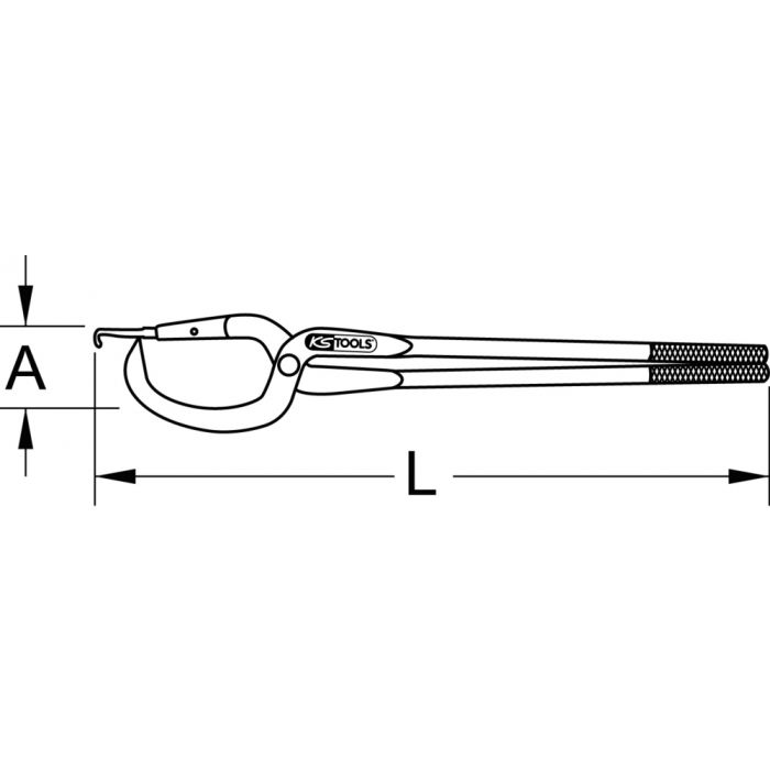 Pince pour mâchoire de frein KS TOOLS - 150.2116