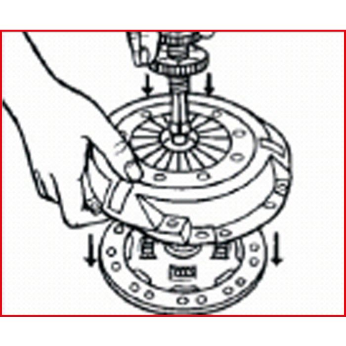 Outil universel de centrage pour disque d'embrayage 135 mm KS TOOLS - 150.2180