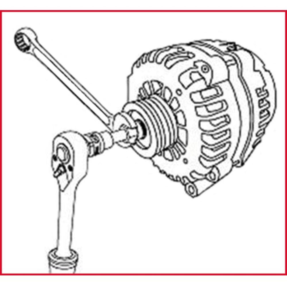 Adaptateur percé Clé 22x30mm KS TOOLS - 150.3105