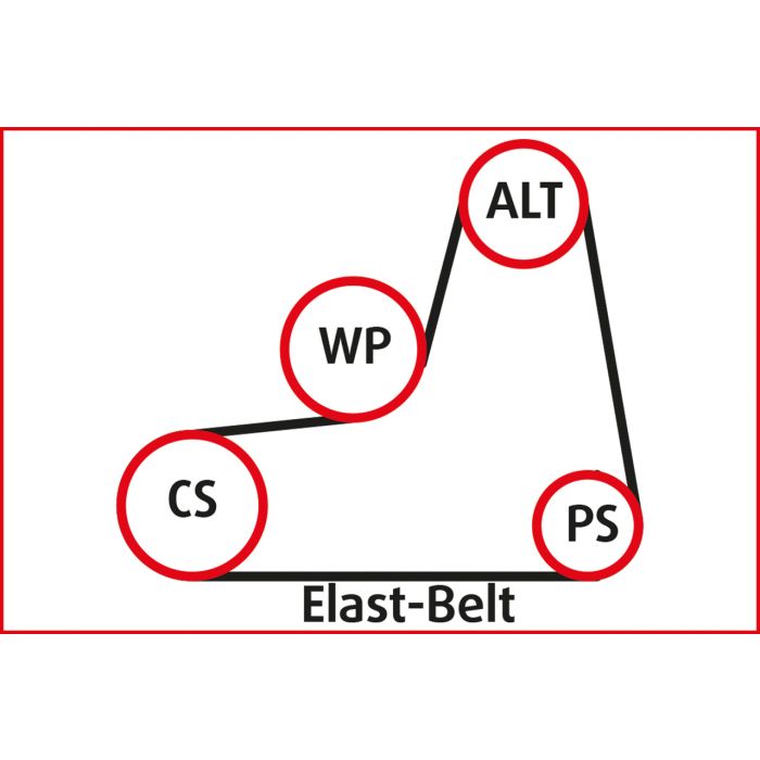 Coffret d'outils pour courroies élastiques 11 pièces KS TOOLS - 150.3180