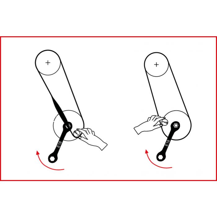 Coffret d'outils pour courroies élastiques 11 pièces KS TOOLS - 150.3180