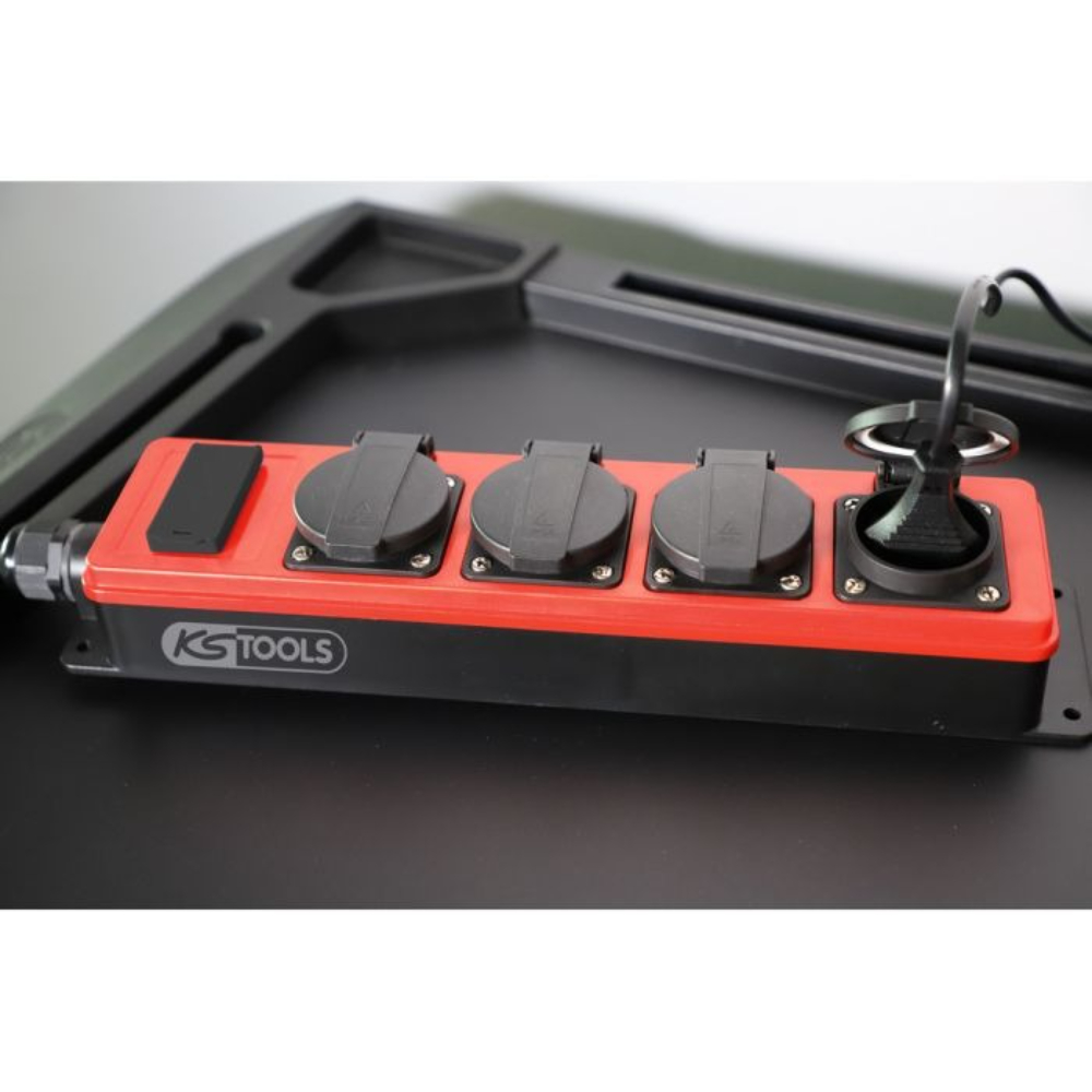 Multiprise électrique 4 prises + 2 USB câble 5m KS TOOLS - 150.4232F