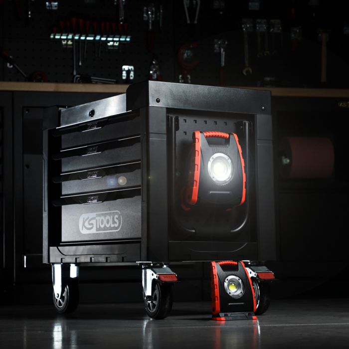 Projecteur mobile à LED 10W 1000 Lumens rechargeable KS TOOLS - 150.4351
