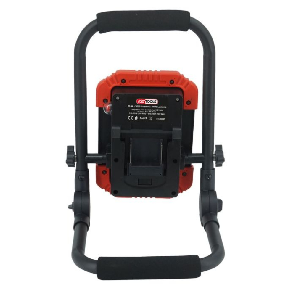 Projecteur led de chantier avec batterie 18v 4ah et chargeur rapide KS TOOLS - 150.4358F-A1