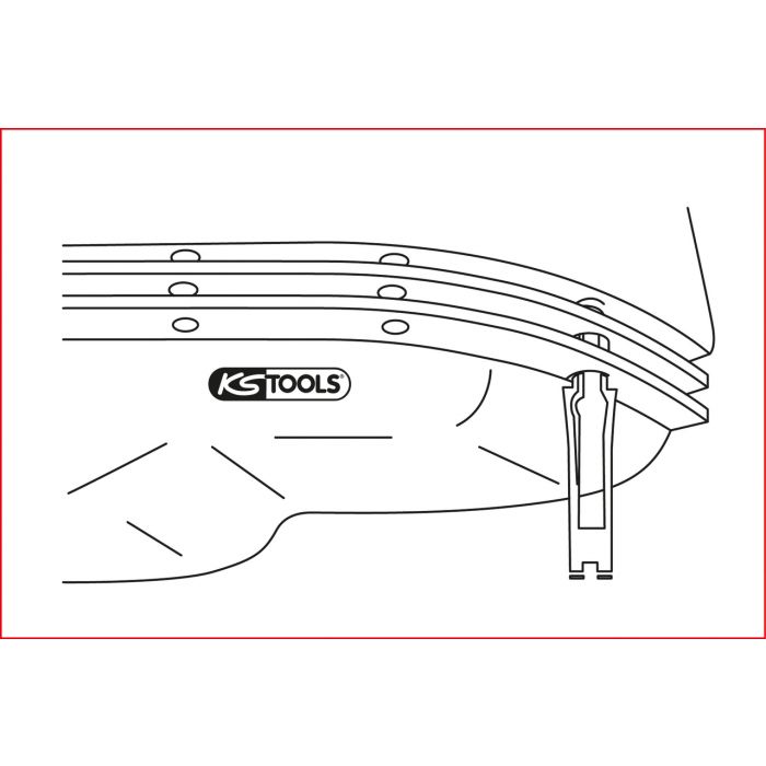 Kit vissable d'aide au montage de joints 8pcs KS TOOLS - 150.5005