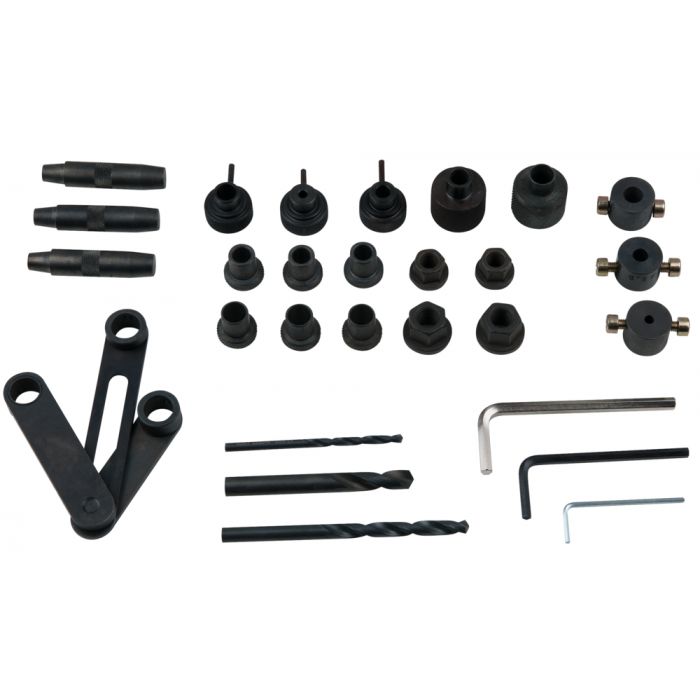 Gabarit de perçage pour goujons de culasse, 28 pcs KSTOOLS - 1507040