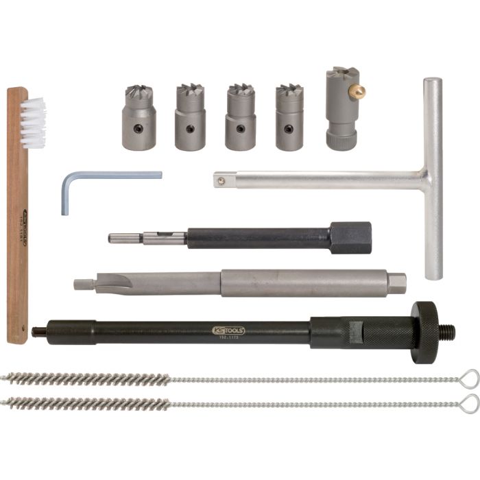 Kit de nettoyage pour sièges d injecteurs 13pcs KS TOOLS - 152.1170