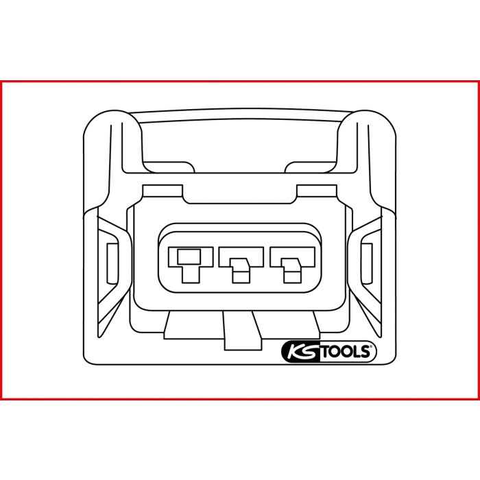 Extracteur universel de cosses pour connecteurs plats et Faston - 2,8 / 4,8 / 5,8 / 6,3 mm KS TOOLS - 154.0011