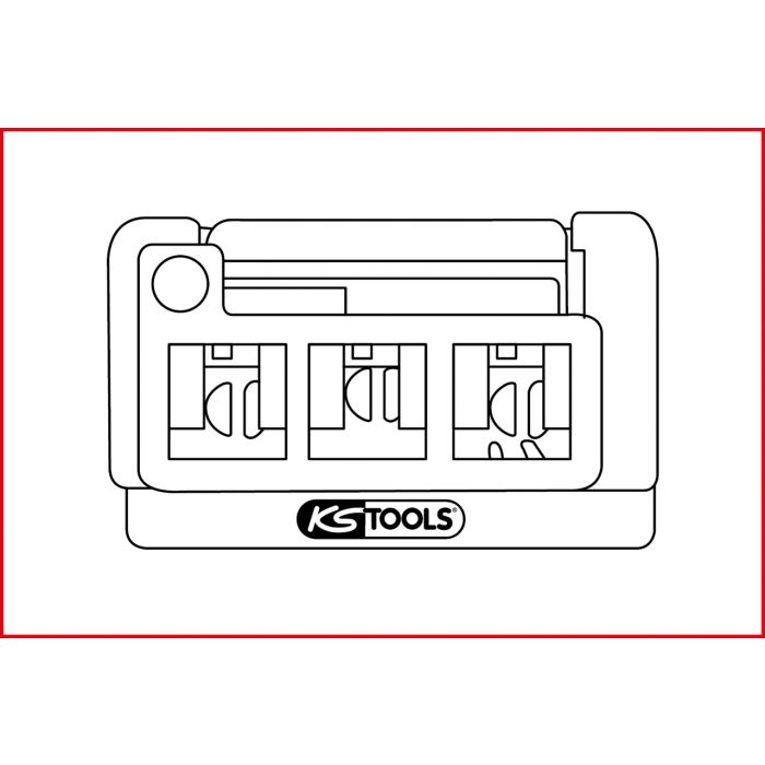 Extracteur universel de cosses pour connecteurs plats et Faston - 1,6 mm KS TOOLS - 154.0012