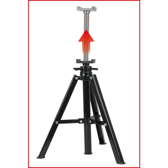 Chandelle haute à vis 12 t, hauteur réglable de 710-1065 mm KSTOOLS - 1600442