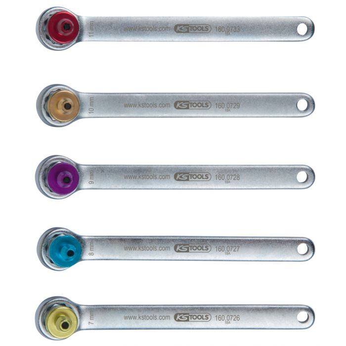 Jeu de clés de purge de frein 6 pcs KS TOOLS - 160.0725