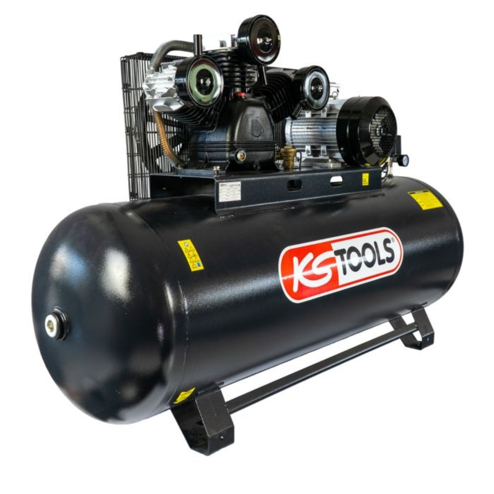Compresseur sur cuve 500l - 10 bar - 10CV - 380V tri KS TOOLS - 165.0807F