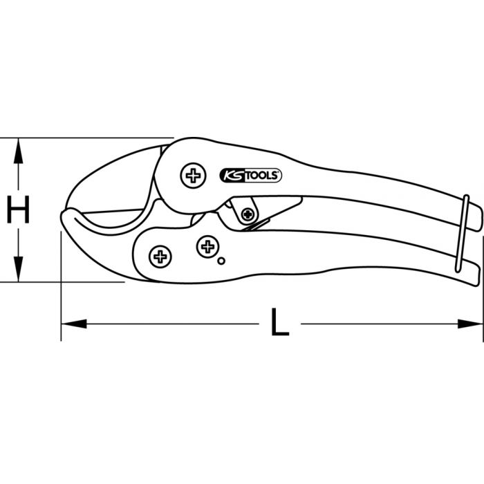 Cisailles pour tubes plastiques Ø 0-75 mm KS TOOLS - 222.0004