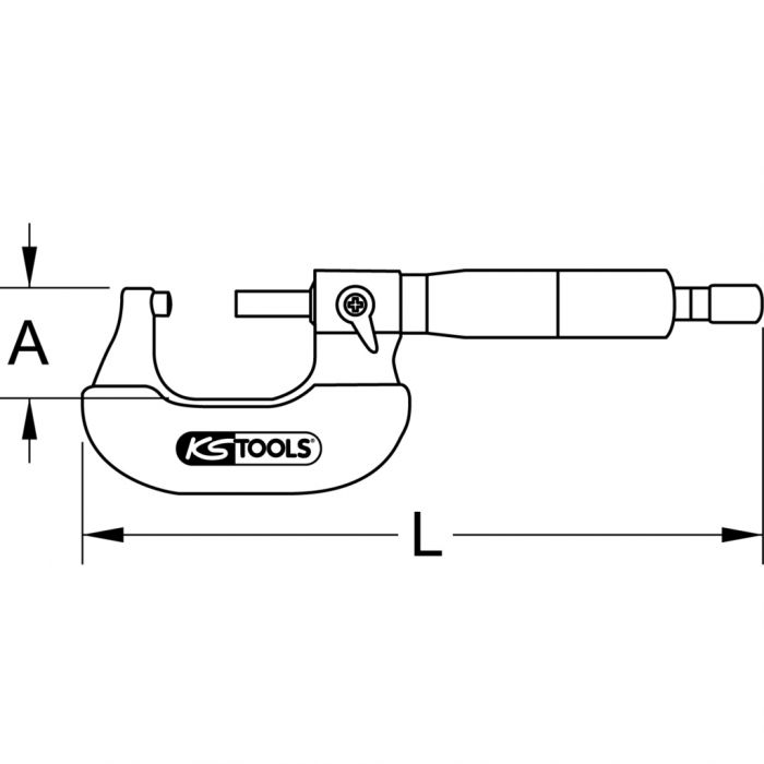 Micromètre digital KS TOOLS - 300.0580