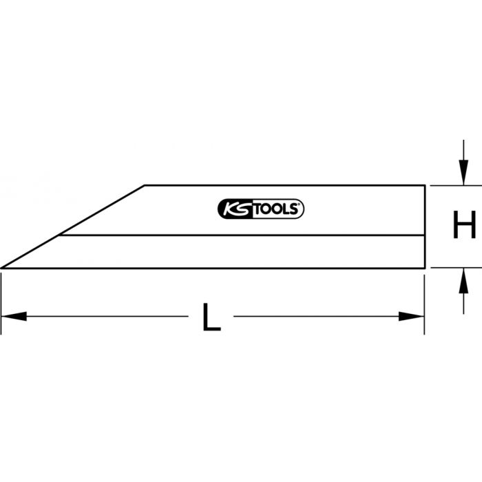 Règle de précision 500 mm KS TOOLS - 300.0638