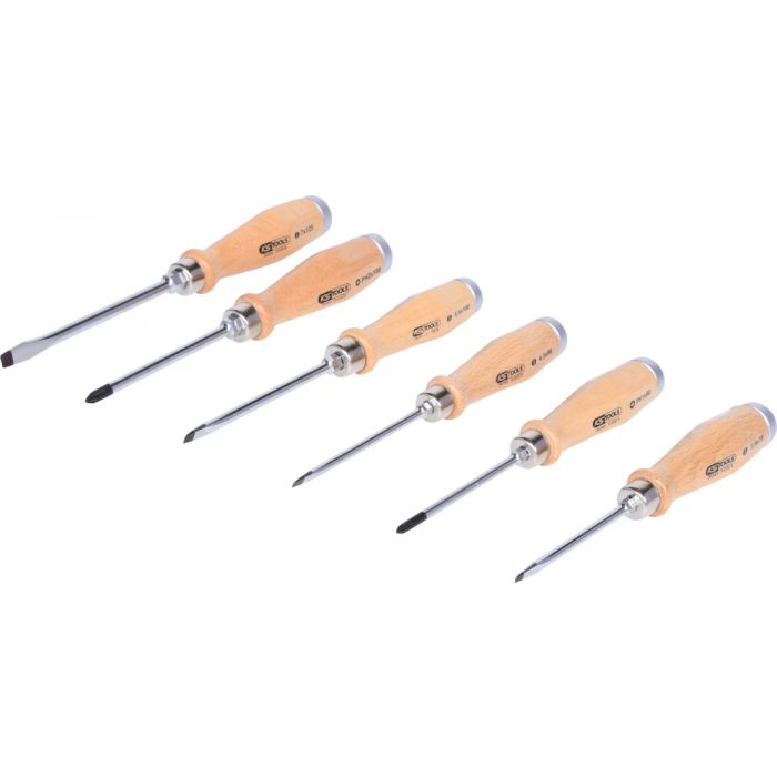 Jeu de 6 tournevis ERGOTORQUE BOISmax à lame traversante KS TOOLS - 300.1050