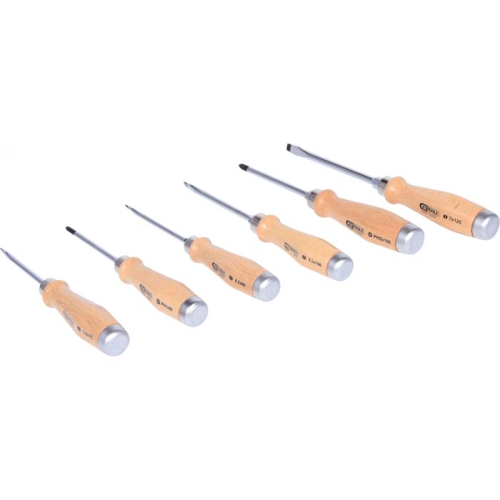 Jeu de 6 tournevis ERGOTORQUE BOISmax à lame traversante KS TOOLS - 300.1050