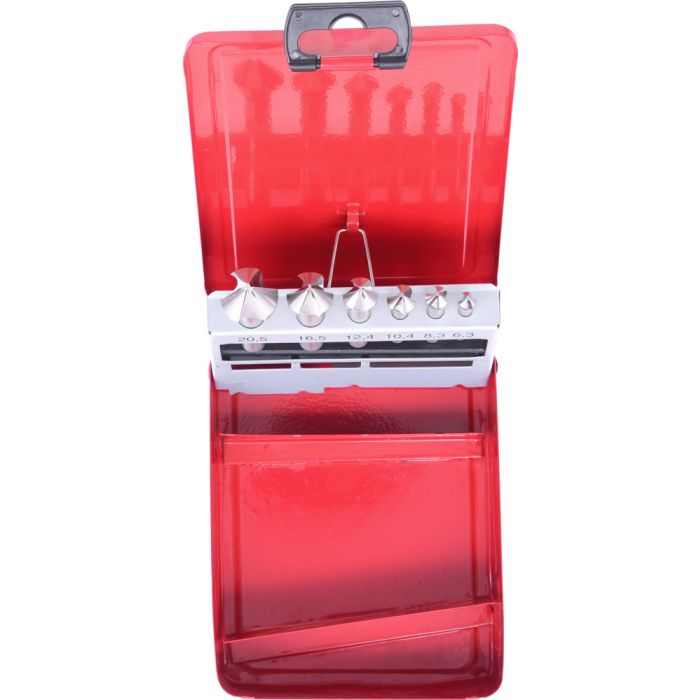 Jeu de forets aléseurs HSS 90° en box métal 6 pcs. KS TOOLS - 336.0406