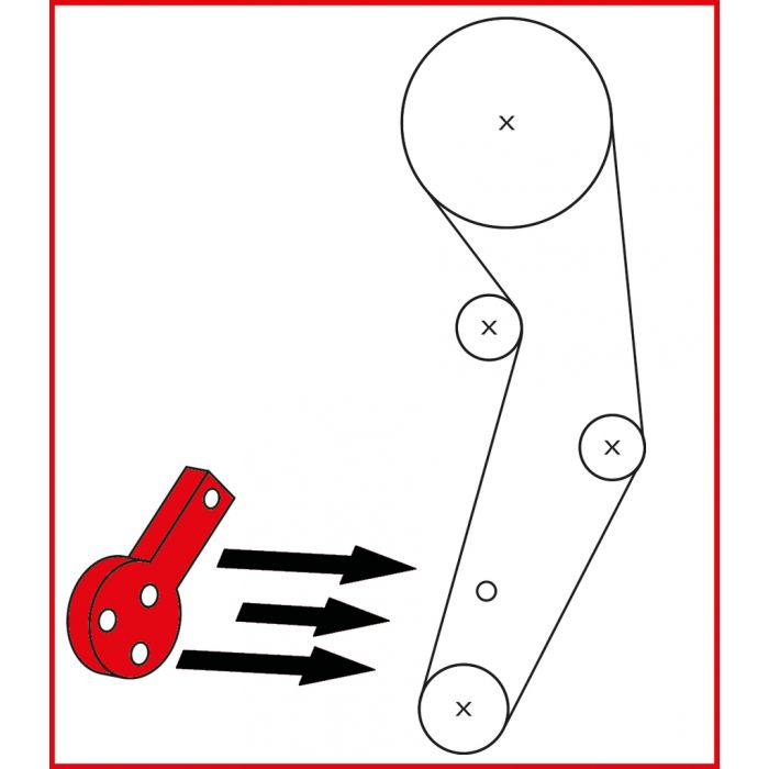 Jeu d'outils de calage - Fiat Ford KS TOOLS - 400.1000