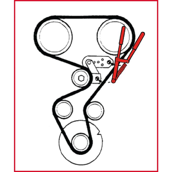 Jeu d’outils de calage moteur - Opel Isuzu Saab KS TOOLS - 400.1575