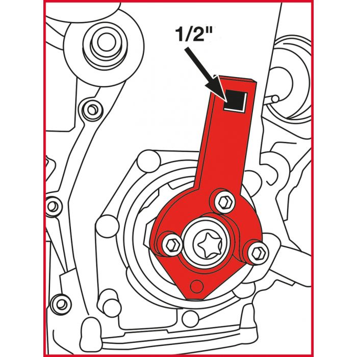 Jeu d’outils de calage moteur - Fiat Ford Opel Suzuki KS TOOLS - 400.2425