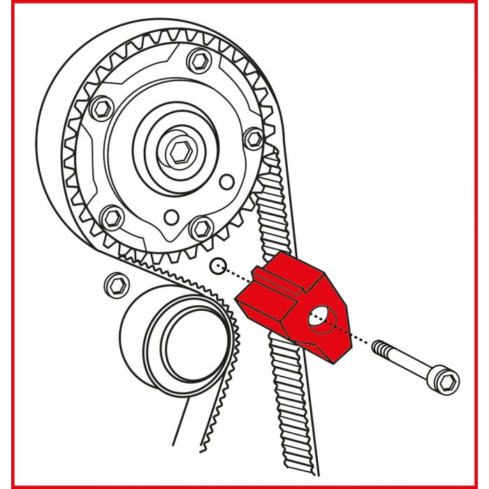 Jeu d'outils de calage moteur - Alfa Romeo / Fiat / Lancia, 7 pièces KSTOOLS - 4002950