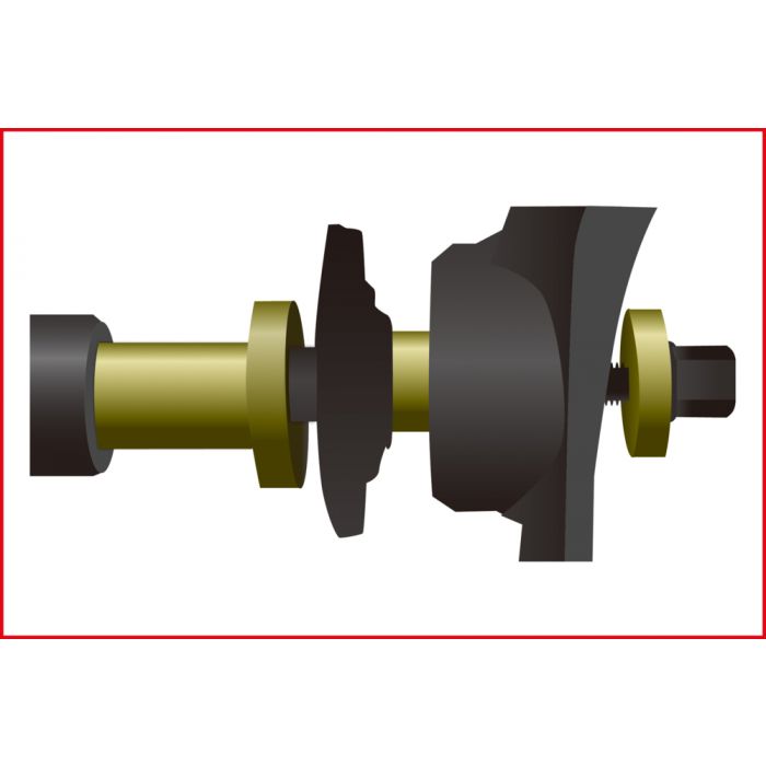 Jeu d'outils pour roulements de roues pour VW/Audi/Porsche KS TOOLS - 440.0105