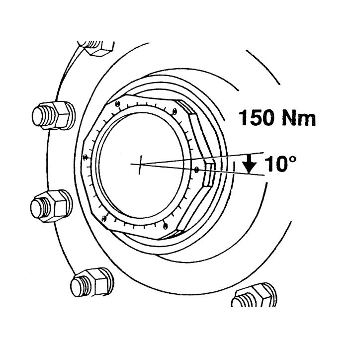 Douille 6 pans pour écrou de moyeu SAF, 140 mm KSTOOLS - 4500110