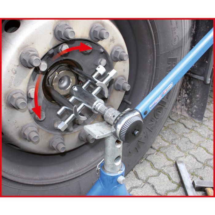 Kit de démontage d'écrous de moyeu PL réglable, 13 pcs KSTOOLS - 4500180