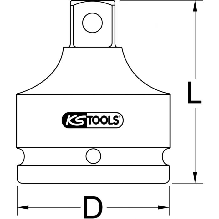 Douille tournevis à chocs 6 pans 1'', 22 mm KSTOOLS - 4500478
