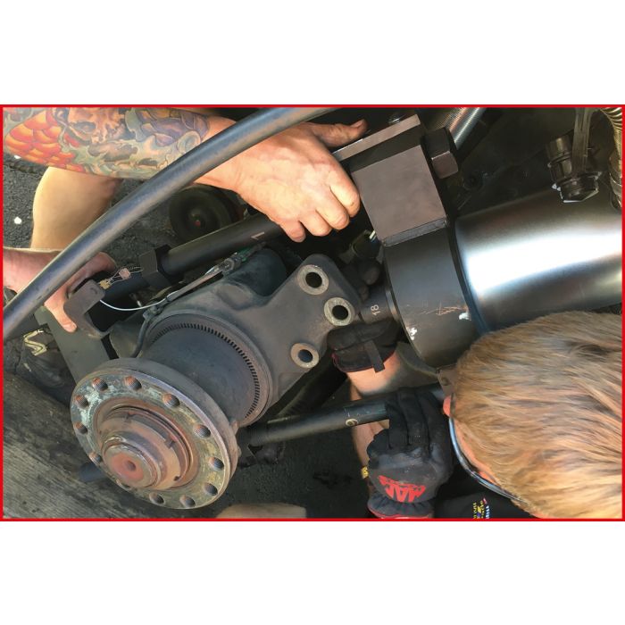 Presse à pivot 75 t avec kit de douilles 29 pièces KS TOOLS - 460.3620