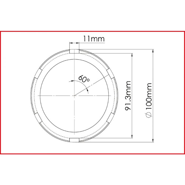 Douille à 6 ergots Ø 82 mm avec tube de centrage pour Mercedes KS TOOLS - 460.3790