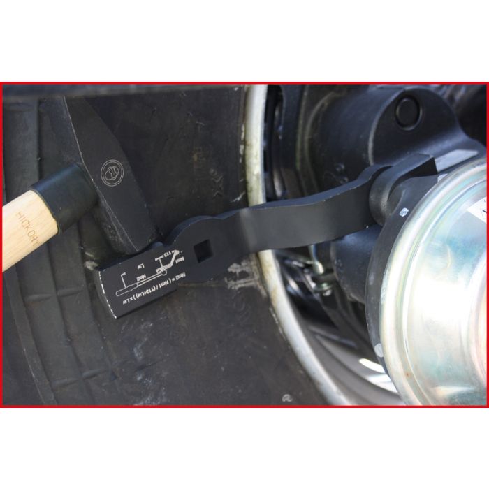 Clé à frapper coudée 24mm pour raccords d'étriers de frein KS TOOLS - 460.5062