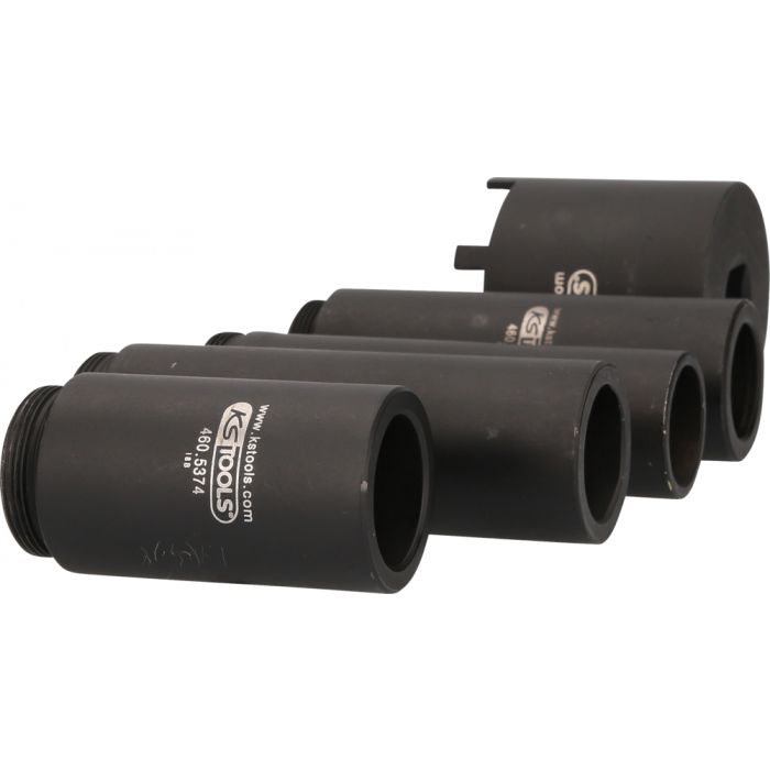 Jeu de douille à 6 ergots Ø 63 mm avec 4 tubes de centrage pour Mercedes 5 pcs KS TOOLS - 460.5370